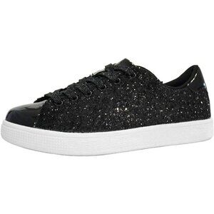 Brand New Women Black Thermoplastic Elastomers Glitter Sparkly Fashion Shoes